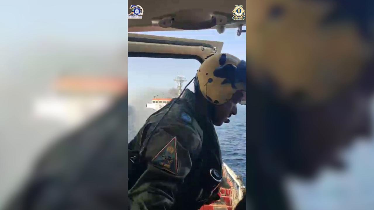 Video thumbnail for Oman: Vessel catches fire off Oman, 24 members of Indian crew 'safe'.