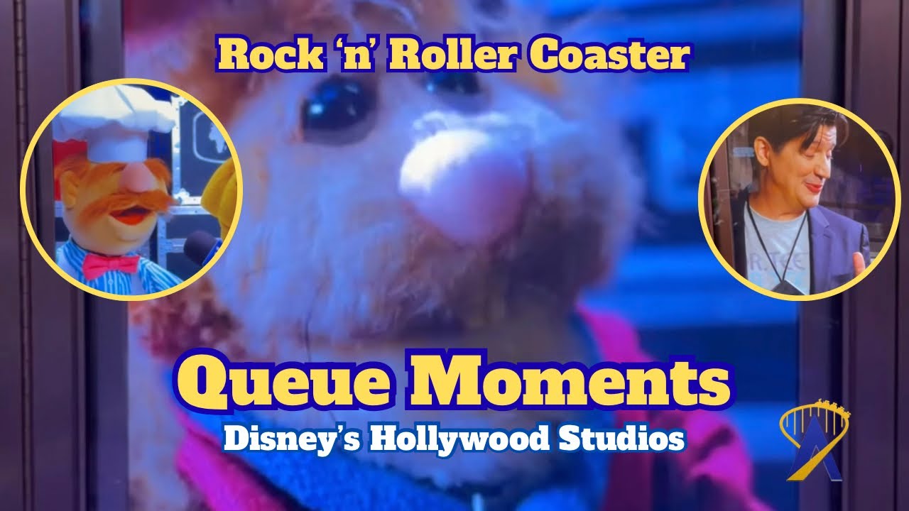 Video thumbnail for Rock ‘n’ Roller Coaster starring The Muppets, Queue Moments - Disney’s Hollywood Studios
