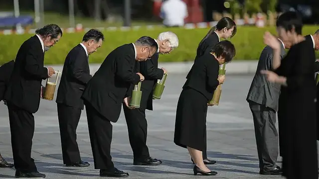 'Video thumbnail for Hiroshima remembers victims on 80th anniversary of atomic bombing'