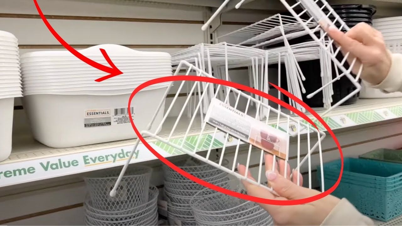 Video thumbnail for Everyone will be buying Dollar Store dish racks when they see this genius bathroom idea!