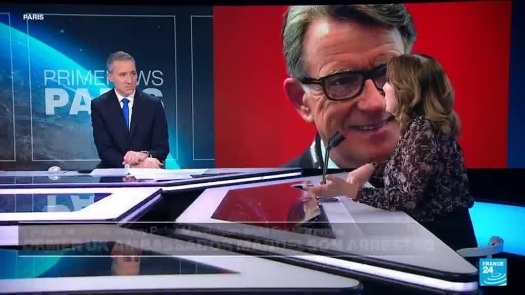 Video thumbnail for UK police arrest former ambassador to US Peter Mandelson in Epstein case