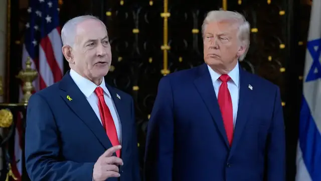Video thumbnail for Netanyahu praises 'excellent' meeting with Trump in first since Iran war
