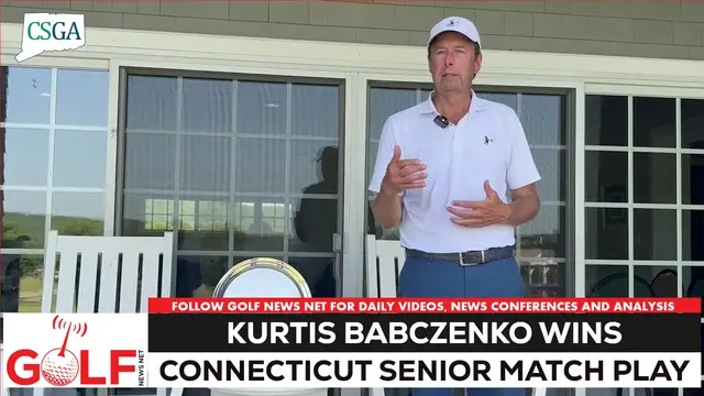 Video thumbnail for Kurtis Babczenko takes 20th Connecticut Senior Match Play