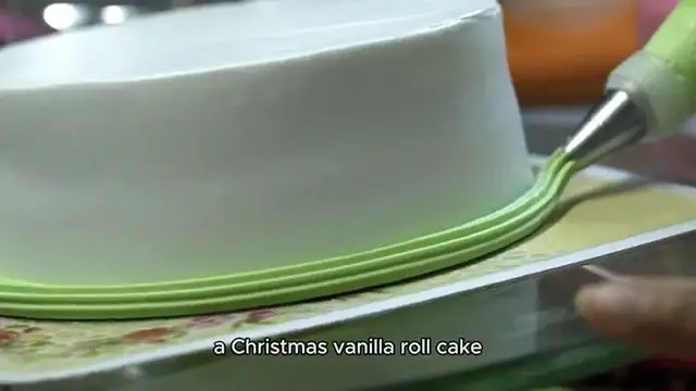 Video thumbnail for Christmas vanilla roll cake recipe