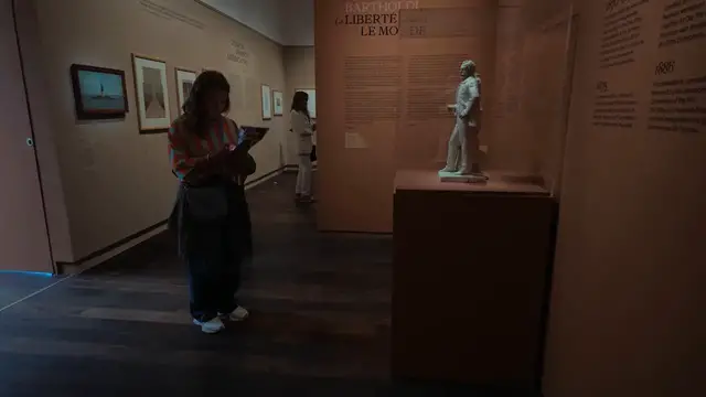 Video thumbnail for France: Exhibition honoring 'Statue of Liberty' designer Auguste Bartholdi opens at Orsay Museum in Paris.