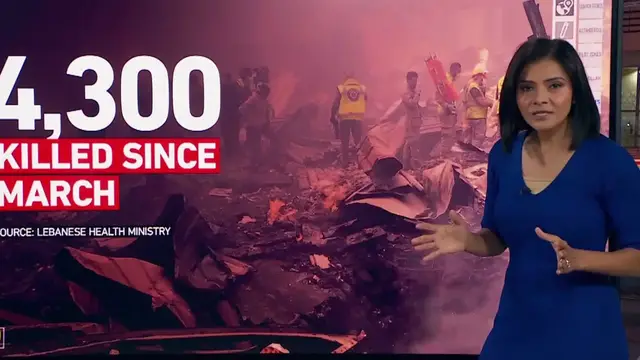 Video thumbnail for Israeli strikes intensify in southern Lebanon despite US-brokered ceasefire