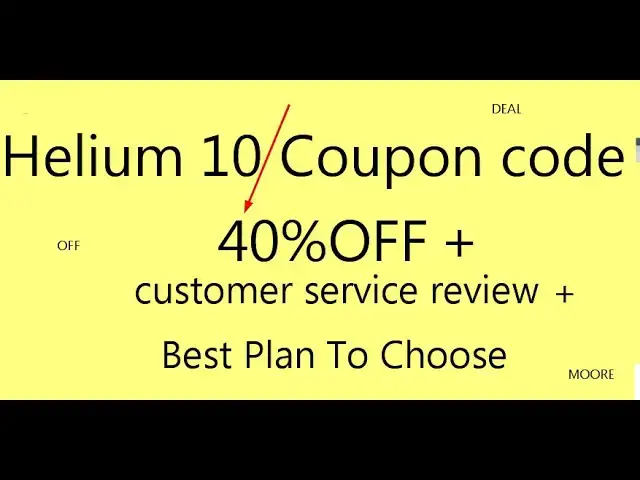 Video thumbnail for Helium 10 coupon code 🔥 Best Helium Discounts Offer!