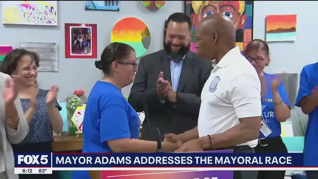'Video thumbnail for Adams on the NYC mayoral race, Mamdani's latest endorsement'