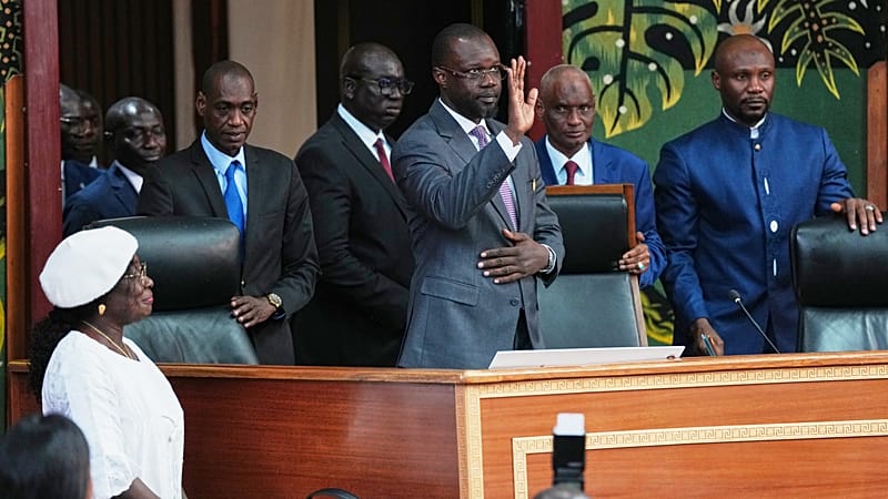 Video thumbnail for Ousmane Sonko warns opponents after being elected PASTEF party chief