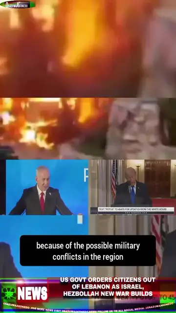 Video thumbnail for US Govt Orders Citizens Out of Lebanon As Israel, Hezbollah New War Builds