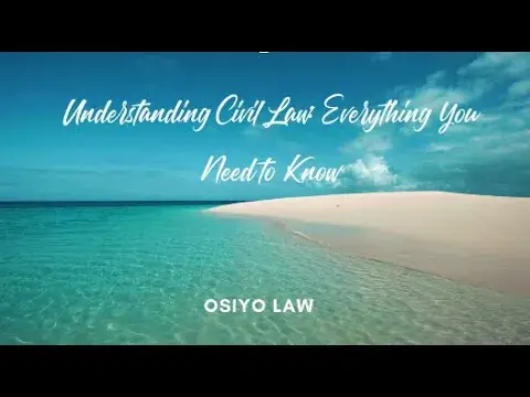 Video thumbnail for Understanding Civil Law: Everything You Need to Know