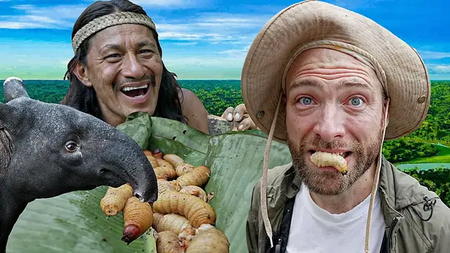 Video thumbnail for Rare Tribal Food With Lost Tribe In The Amazon Jungle (I almost died)!!