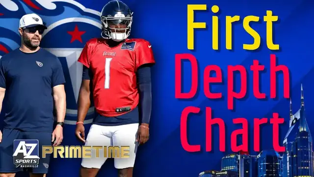 'Video thumbnail for A to Z Sports Nashville: titans depth chart surprises! cam ward impact & training camp takeaways'