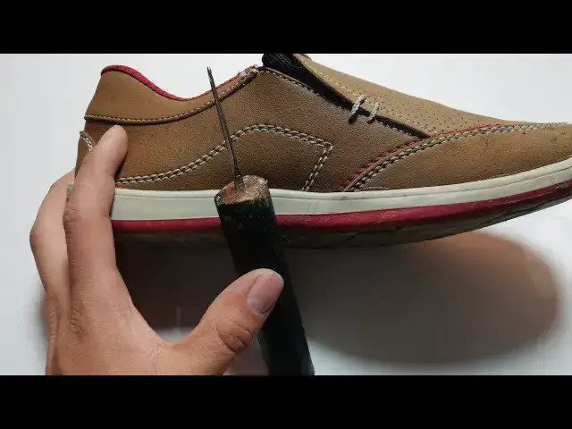 'Video thumbnail for Probando AGUJA CASERA para Coser ZAPATOS hecha con aguja de crochet | Arte De Enseñarte'