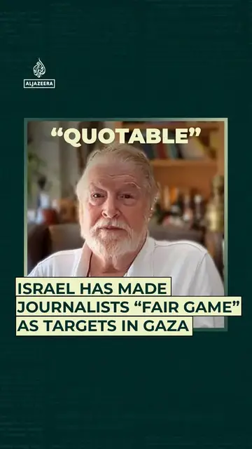 'Video thumbnail for "Control of information by shooting the messenger is now the Israeli agenda"'