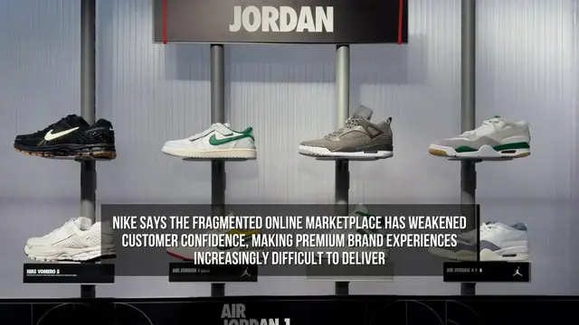 Video thumbnail for Nike Tightens China Online Sales Strategy to Regain Market Share.