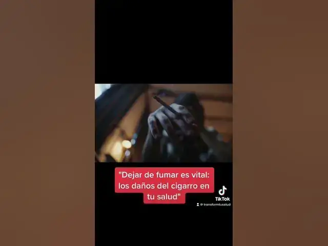 Video thumbnail for "DEJAR DE FUMAR ES VITAL: LOS DAÑOS DEL CIGARRO EN LA SALUD"
