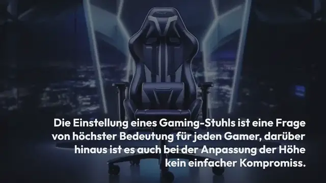 Video thumbnail for Gaming Stuhl höher machen: Anleitung & Tipps für optimale Ergonomie