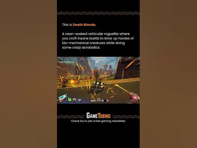 Video thumbnail for This is Death Blonde - A chaotic vehicular roguelite
