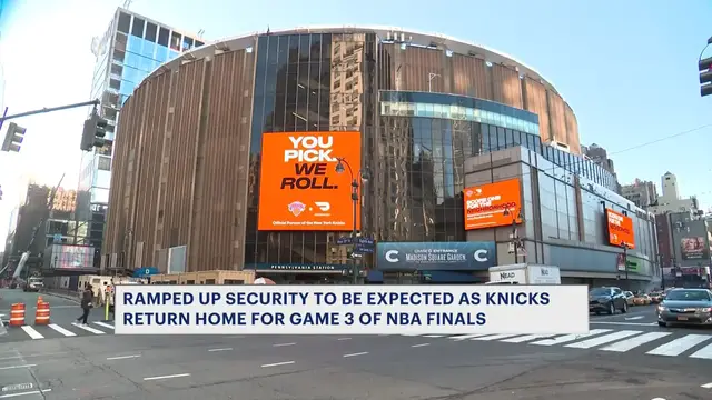 Video thumbnail for Mayor Mamdani pays just under $1K for Knicks Game 3, as the Garden is blocked off for security