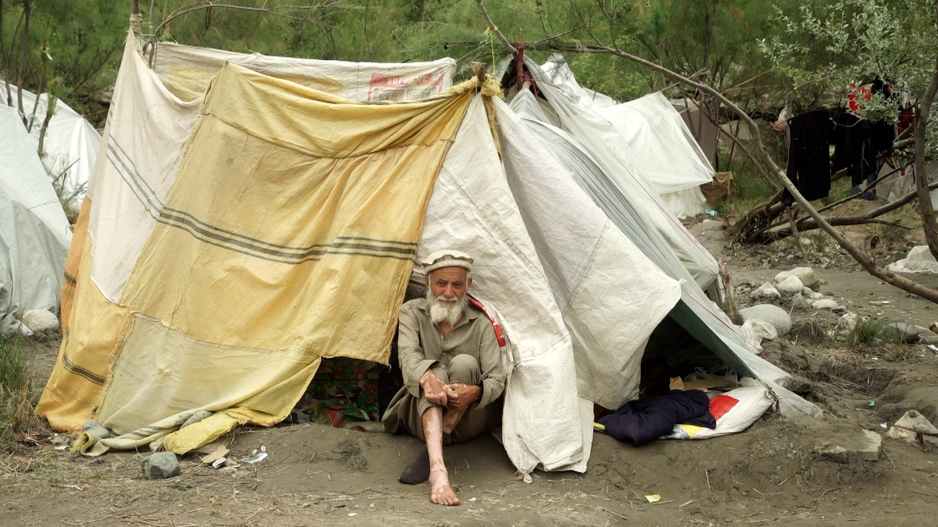 Video thumbnail for Afghans displaced by Pakistan conflict survive in tent camps