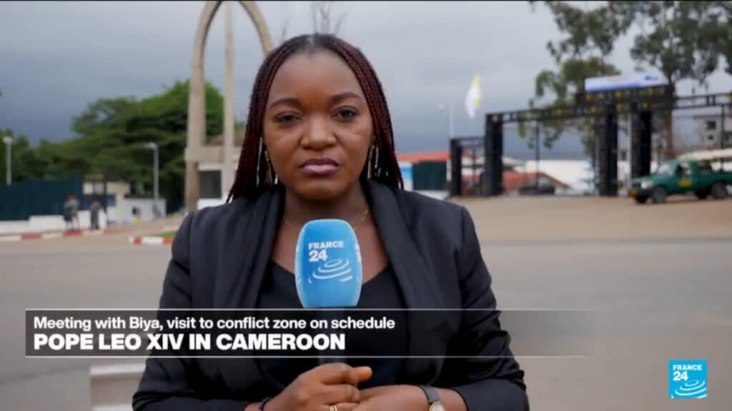 Video thumbnail for Pope heads to Cameroon with message of peace for conflict zone