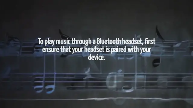 'Video thumbnail for How To Play Music Through Bluetooth Headset'