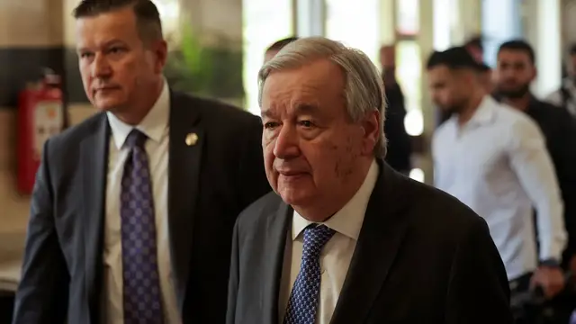 Video thumbnail for Guterres tours Syria’s notorious ‘Assad Prison’ in Sednaya