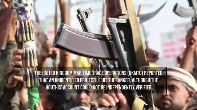Video thumbnail for Houthis Claim Missile and Drone Attack on Saudi Oil Tankers in Red Sea.