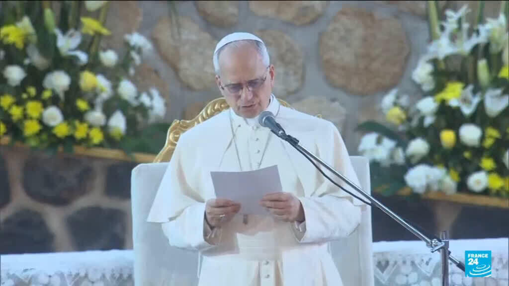 Video thumbnail for Pope blasts 'tyrants' ravaging the world