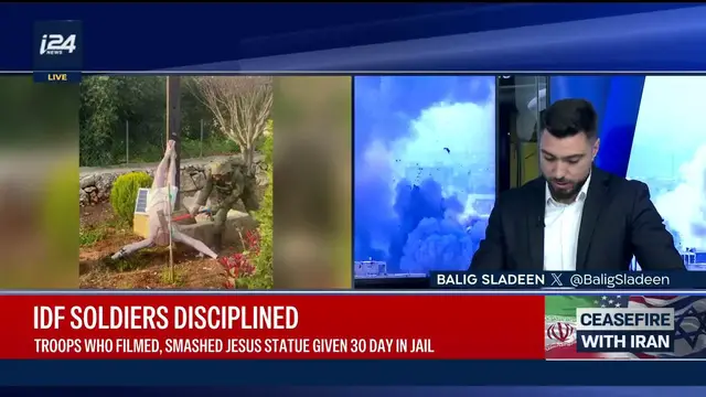 Video thumbnail for IDF punishes soldiers behind destruction of Jesus statue in Lebanon, erects new statue in its place