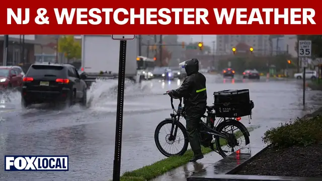 Video thumbnail for Heavy rain and severe storms hit Westchester and New Jersey
