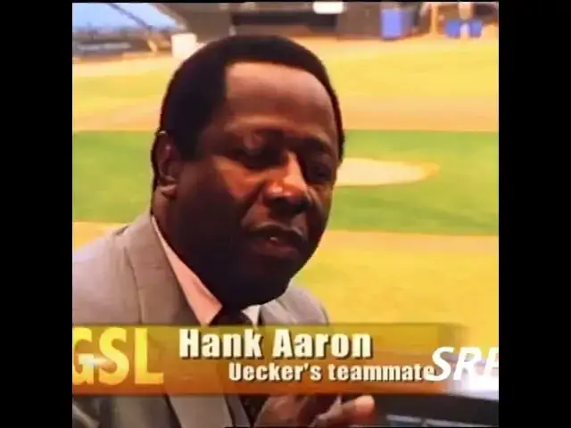 'Video thumbnail for When Bob Uecker Tried Coaching Hank Aaron 😅'