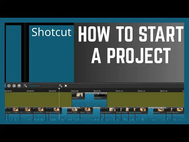 'Video thumbnail for How To Create A New Project In Shotcut Video Editor | Shotcut Tutorial'