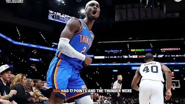 Video thumbnail for Thunder star Shai Gilgeous-Alexander’s record 141-game 20-point streak snapped in win over Nuggets