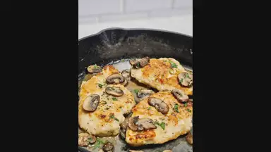 'Video thumbnail for Cheesecake Factory Chicken Marsala Recipe - Krystel's Cooking'