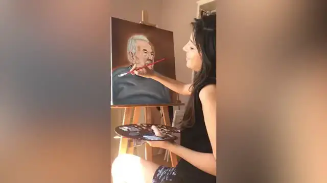 Video thumbnail for Granddaughter Paints Grandpa And Surprises Him With The Result | Happily TV