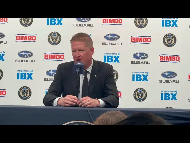 Video thumbnail for Post Game - Union head coach Jim Curtin speaks to the media after Orlando City SC loss