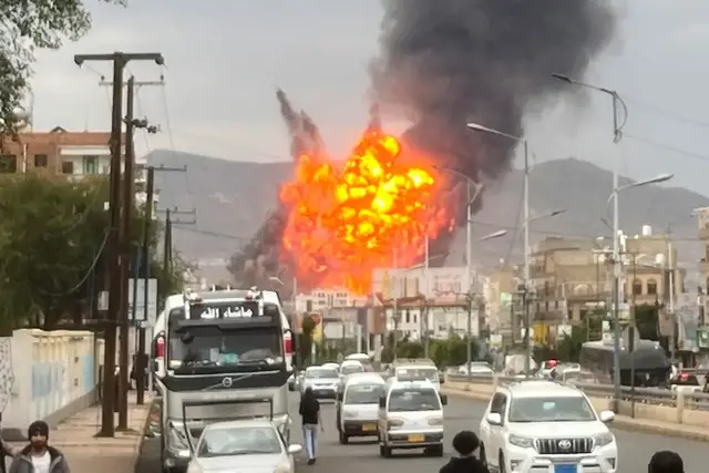 'Video thumbnail for Israel strikes Yemen’s Sanaa a day after hitting Qatar'