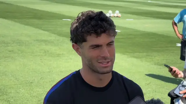Video thumbnail for US: US captain Pulisic says team focused on winning ahead of World Cup knockout stage.