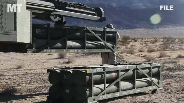 Video thumbnail for Army requests 133,000 GMLRS rockets by 2034