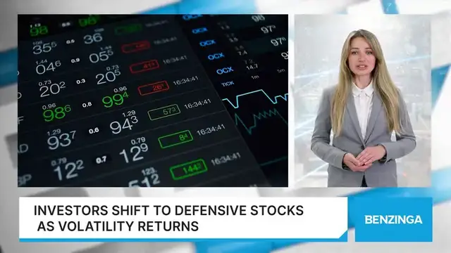 'Video thumbnail for Investors Shift To Defensive Stocks As Volatility Returns'