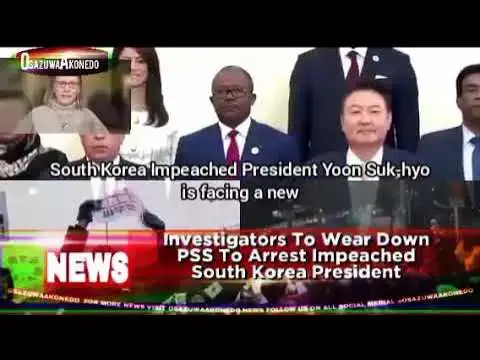 Video thumbnail for Investigators To Wear Down PSS To Arrest Impeached South Korea President