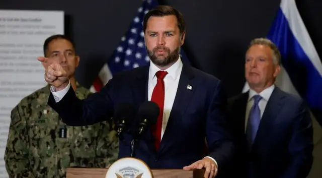 'Video thumbnail for US VP says Gaza ceasefire ‘going very well’ but long-term peace will take time during Israel visit'