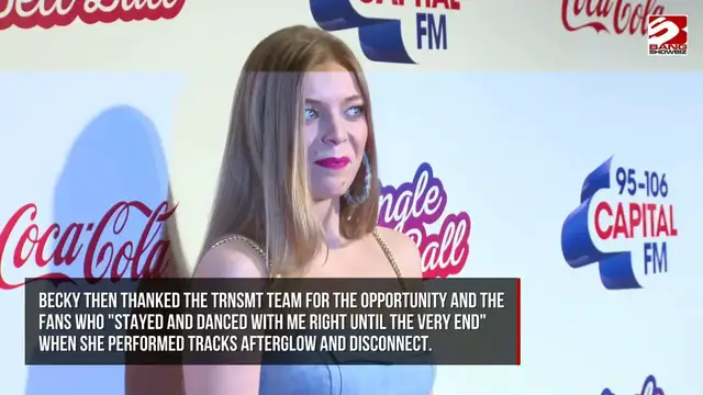Video thumbnail for Becky Hill has addressed being booed during her surprise set at the TRNSMT Festival