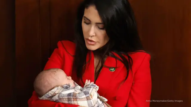 'Video thumbnail for Moms in Congress reach deal on remote voting'