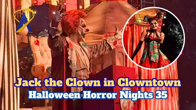 Video thumbnail for Jack the Clown Addresses Downtown Clowntown at Halloween Horror Nights 35
