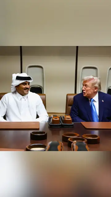 'Video thumbnail for Trump thanks Qatar for mediation efforts during Doha layover'