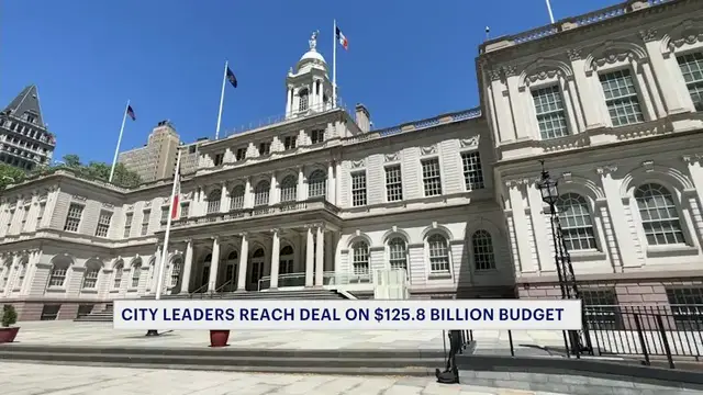 Video thumbnail for Record-setting $125.8 billion city budget reached in hand-shake agreement by NYC leaders