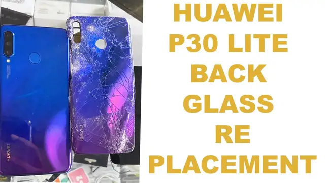 Video thumbnail for Huawei p30 lite | back glass replacement
